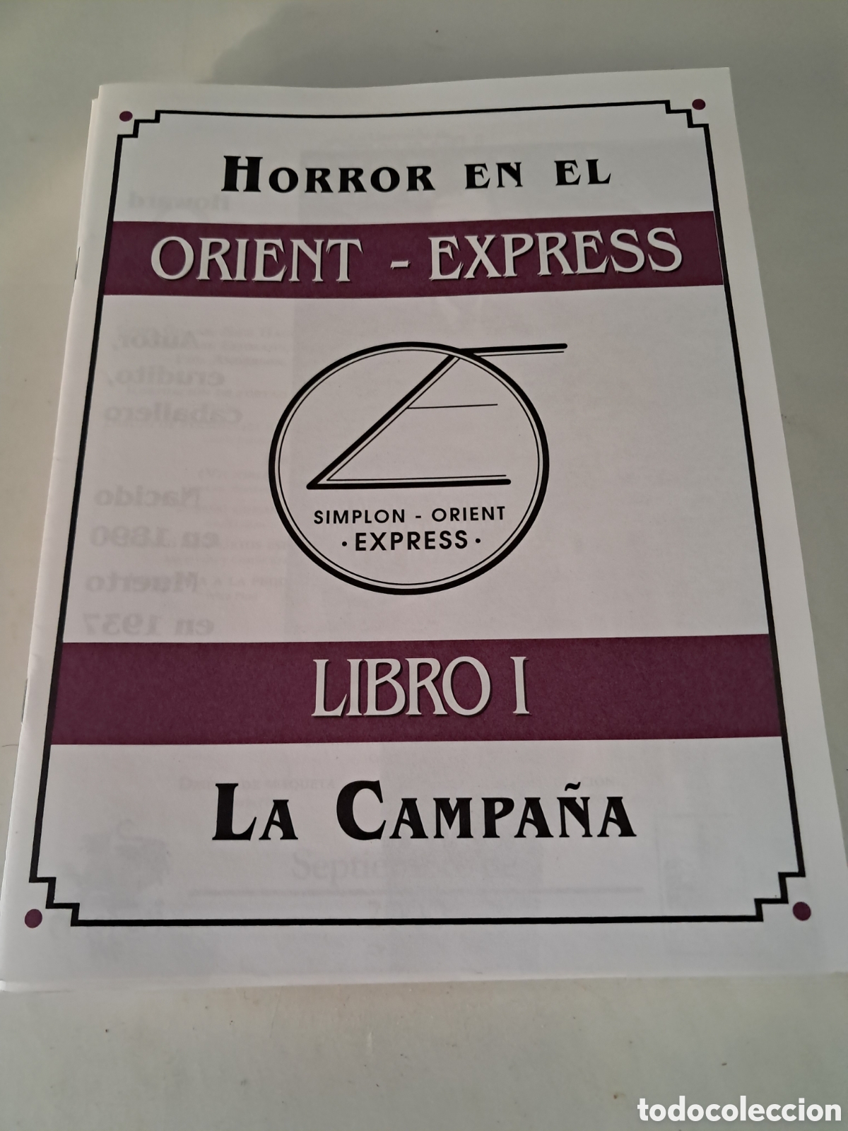 Juegos antiguos: LA LLAMADA DE CTHULHU, HORROR EN EL ORIENT EXPRESS. LA FACTORIA. - Foto 7