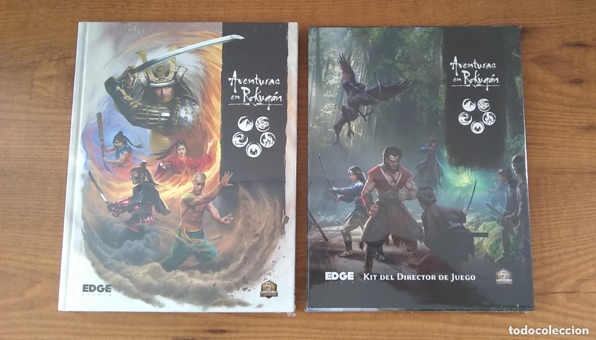 Juegos antiguos: LEYENDA CINCO ANILLOS AVENTURAS EN ROKUG&Aacute;N LIBRO B&Aacute;SICO + KIT DEL DIRECTOR DE JUEGO ROL PRECINTADO