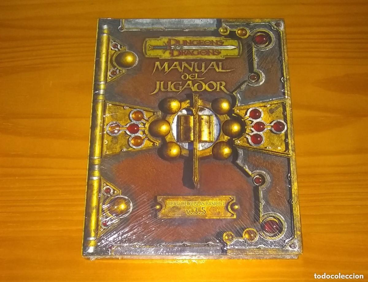 Juegos antiguos: MANUAL DEL JUGADOR LIBRO DE REGLAS B&Aacute;SICO I 3.5 DUNGEONS & AND DRAGONS JUEGO DE ROL DEVIR PRECINTADO