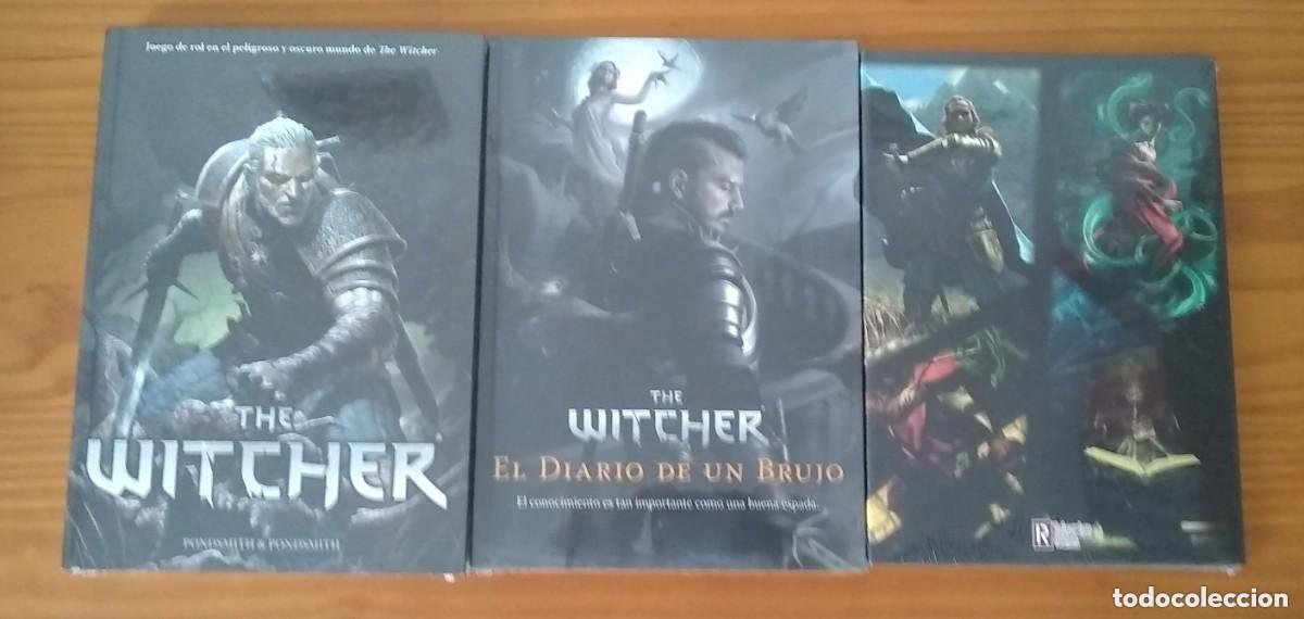 Juegos antiguos: THE WITCHER EL JUEGO DE ROL LIBRO B&Aacute;SICO + PANTALLA + EL DIARIO DE UN BRUJO HOLOCUBIERTA PRECINTADO