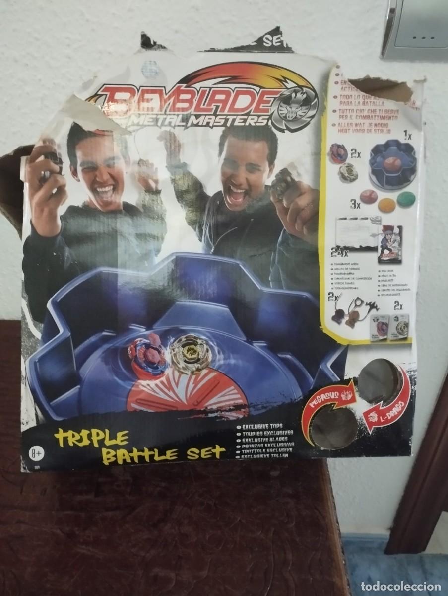 Juegos antiguos: super estadio beyblade metal masters triple battle set