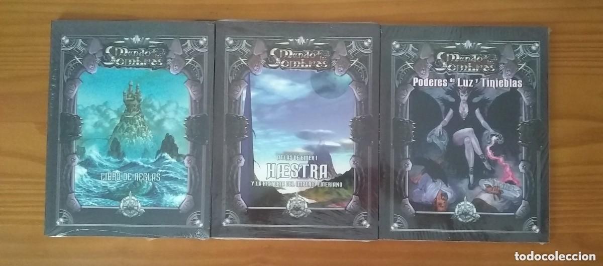 Juegos antiguos: ROLEMASTER MUNDO DE LAS SOMBRAS LIBRO B&Aacute;SICO + HAESTRA + PODERES LUZ TINIEBLAS JUEGO ROL PRECINTADO
