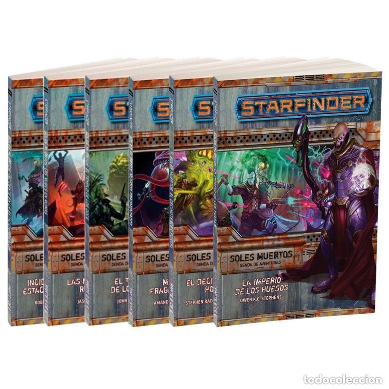 Juegos antiguos: STARFINDER: SENDA DE AVENTURAS SOLES MUERTOS 1-6 JUEGO DE ROL DEVIR PRECINTADO