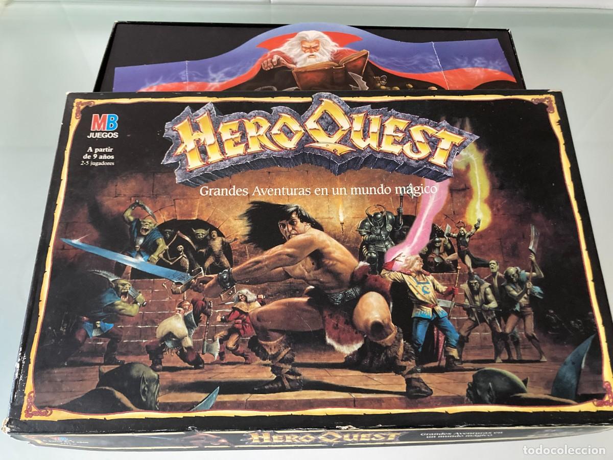 Juegos antiguos: JUEGO DE MESA HEROQUEST - MB JUEGOS - 1989 HERO QUEST / Casi completo a falta del Libro de retos
