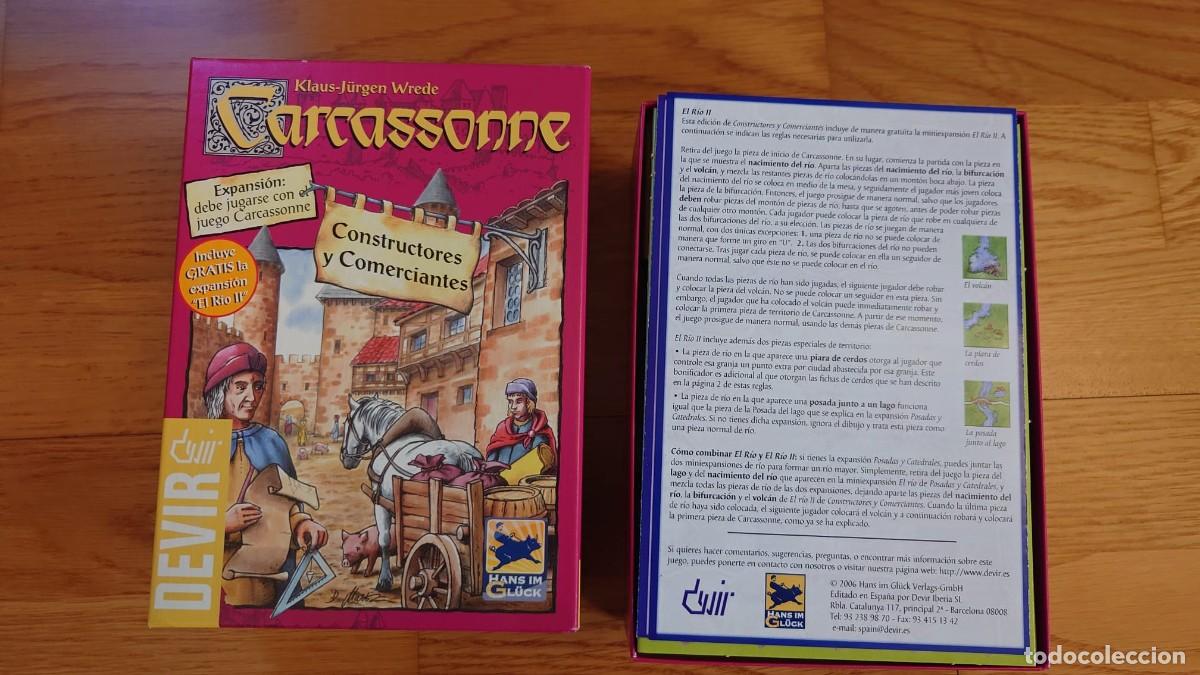 Juegos antiguos: Carcassone Ampliaci&oacute;n Constructores y Comerciantes - Foto 1