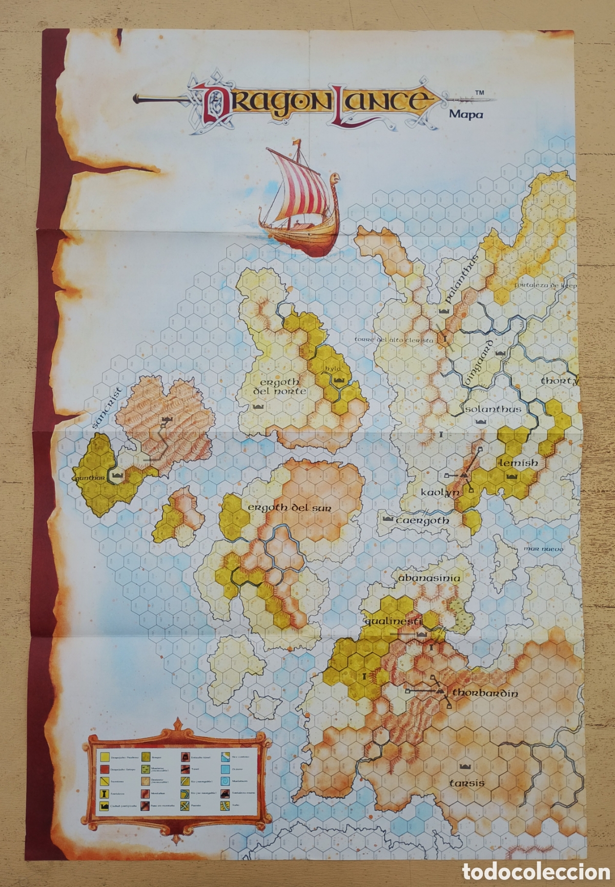 Juegos antiguos: Dragonlance Mapa El Reino de Thorbardin