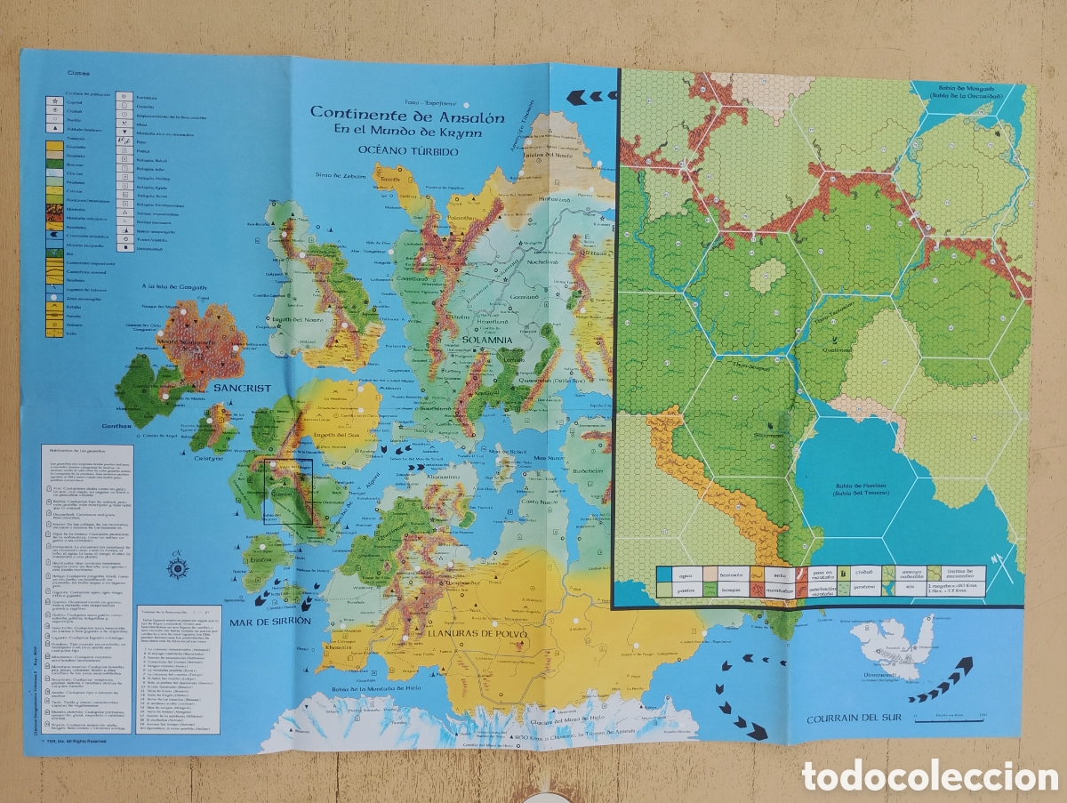 Juegos antiguos: Dragonlance Mapa Torre del Alto Clerista - Foto 1