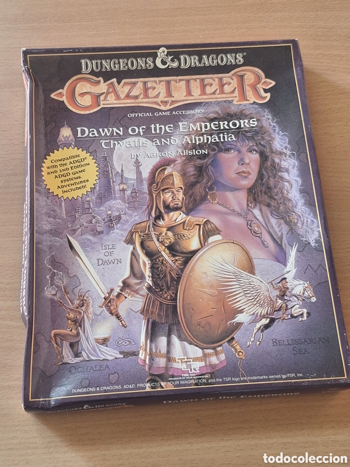 Juegos antiguos: Caja vac&iacute;a Dungeons & Dragons Gazetteer . Dawn of the emperors . S&oacute;lo la caja vac&iacute;a