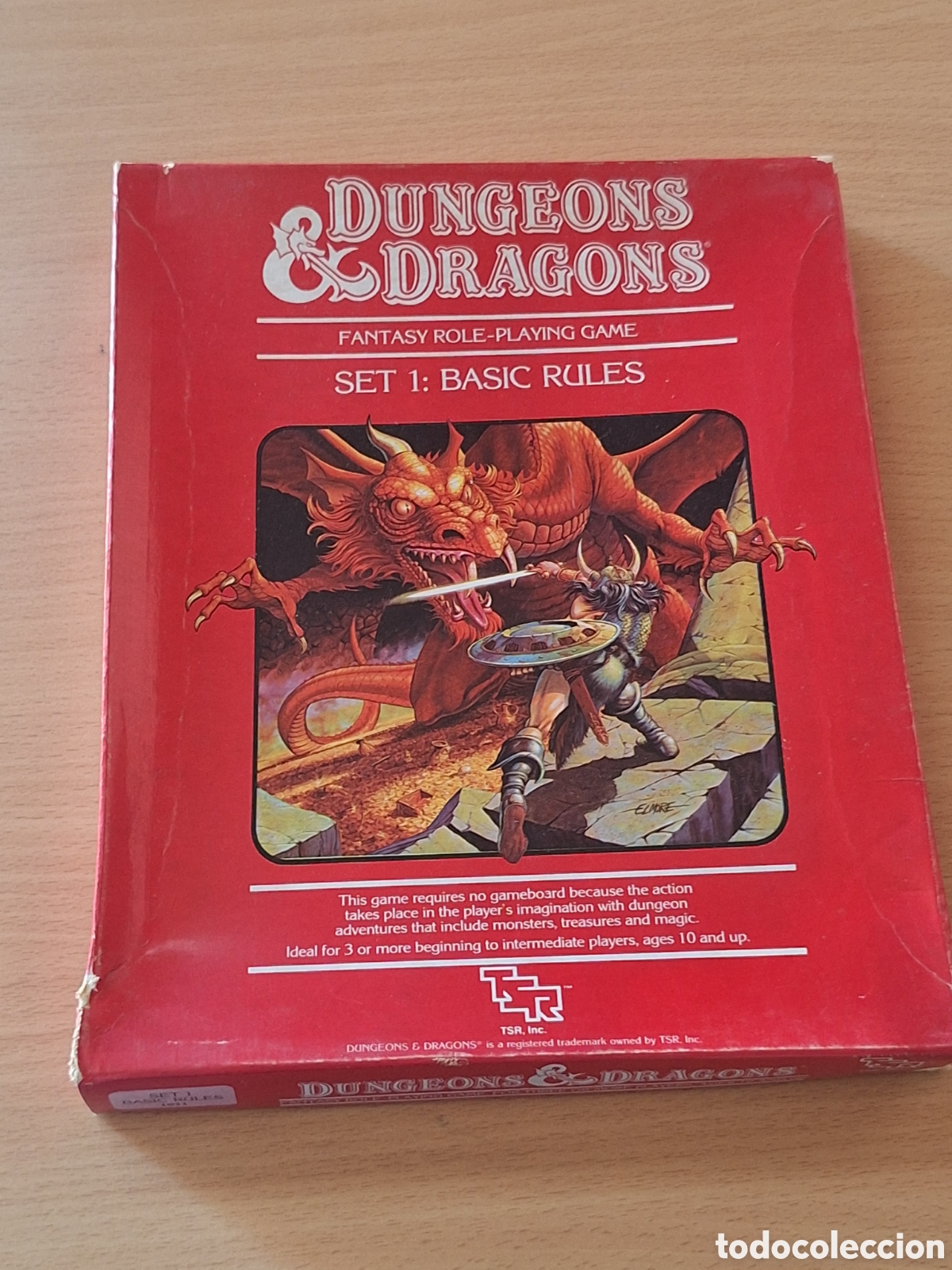Jogos Antigos: Caja vac&iacute;a DUNGEONS & DRAGONS. FANTASY ROLE- PLAYING GAME