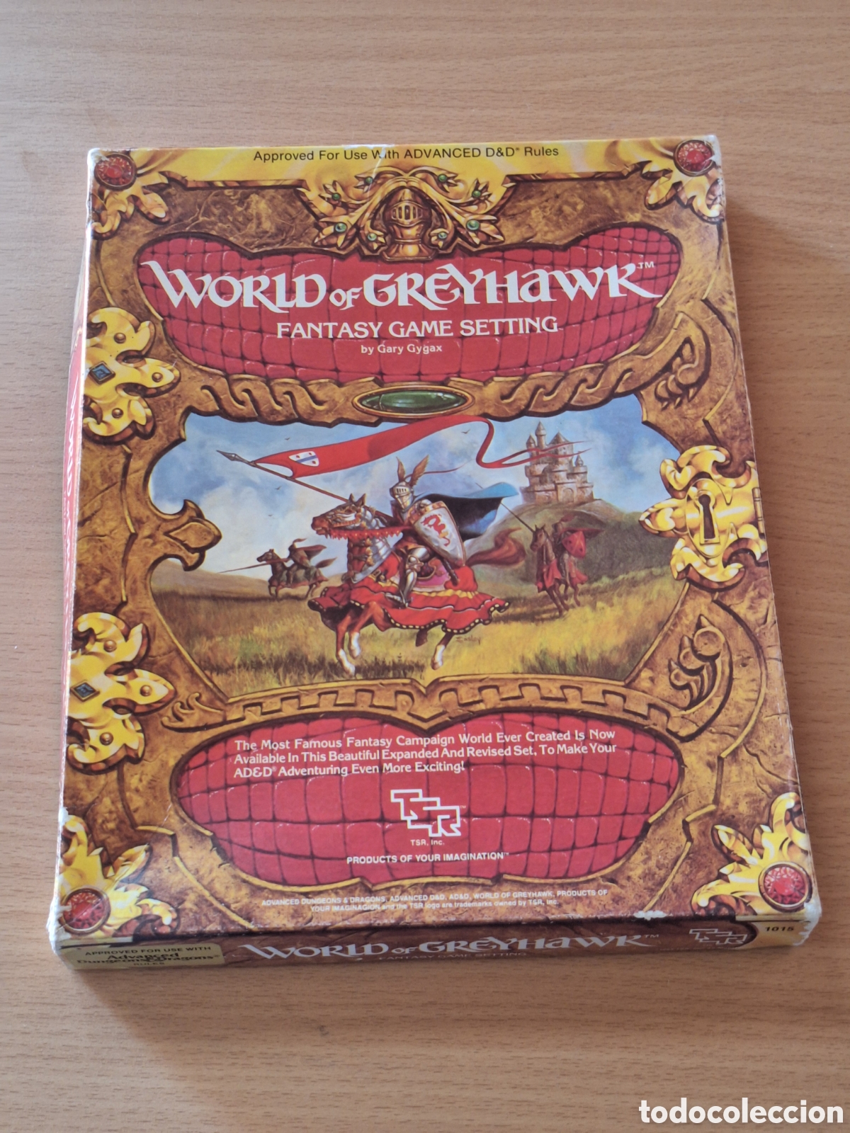 Juegos antiguos: Caja vac&iacute;a World of Greyhawk. Dungeons Dragons