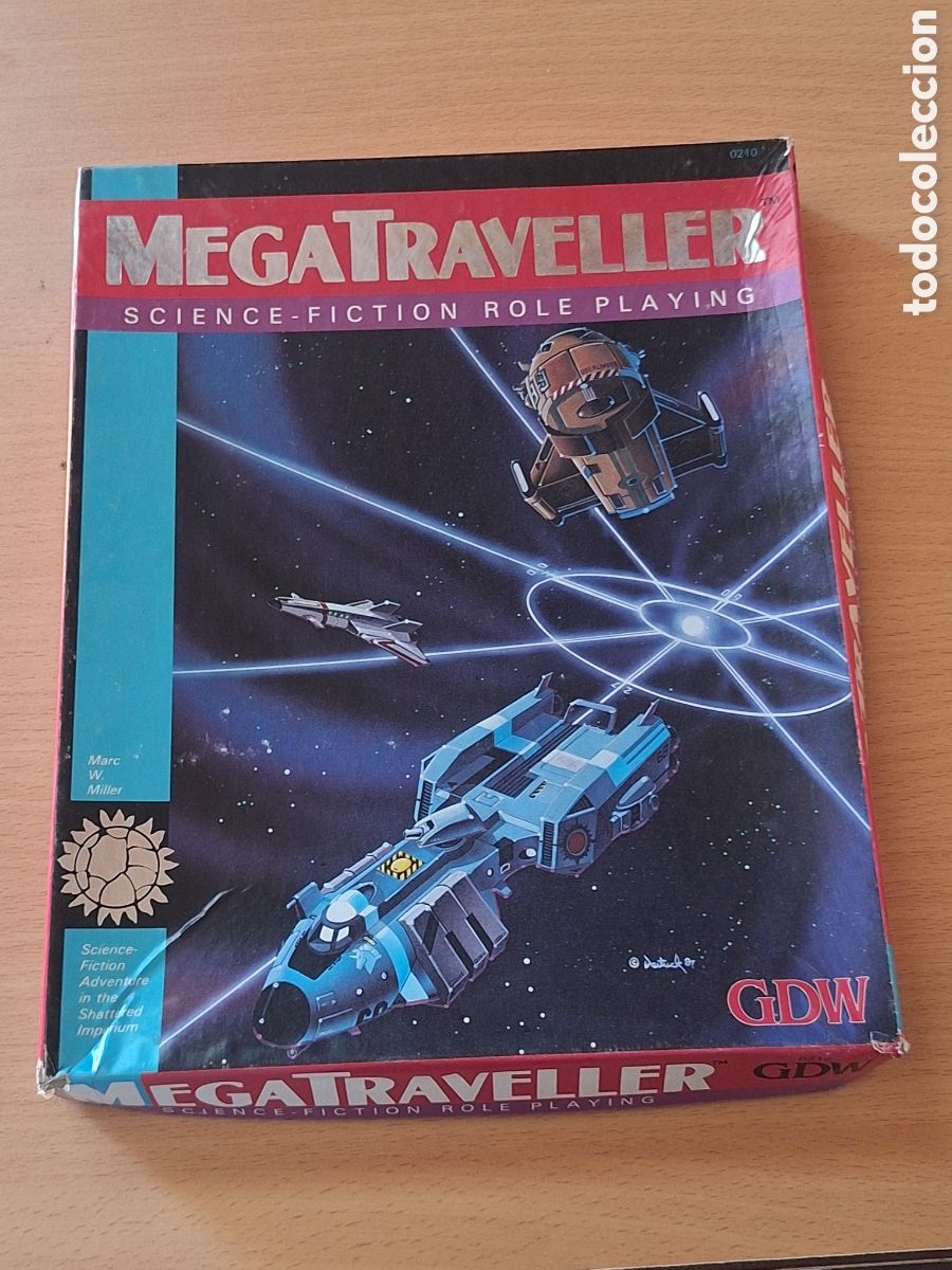 Juegos antiguos: Caja vac&iacute;a Mega Traveller . Role playing .