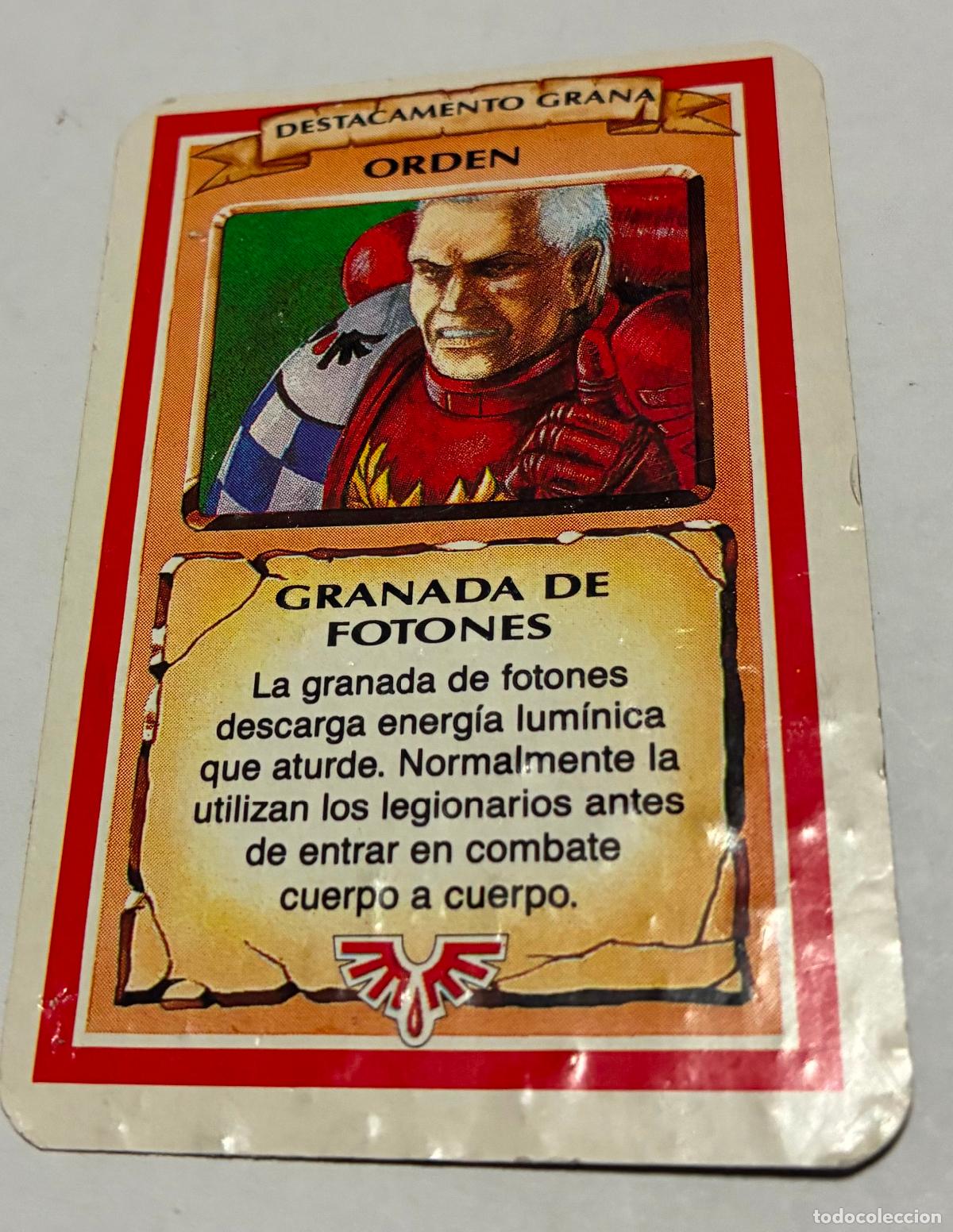 Giochi Antichi: CARTA ORDEN GRANADA DE FOTONES, JUEGO CRUZADA ESTELAR ROL