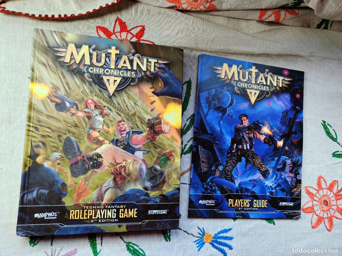 Jogos Antigos: Mutant Chronicles. Thecno Fantasy Roleplaying Game 3o Edition and Players Guide. 2d20. Ingl&eacute;s.