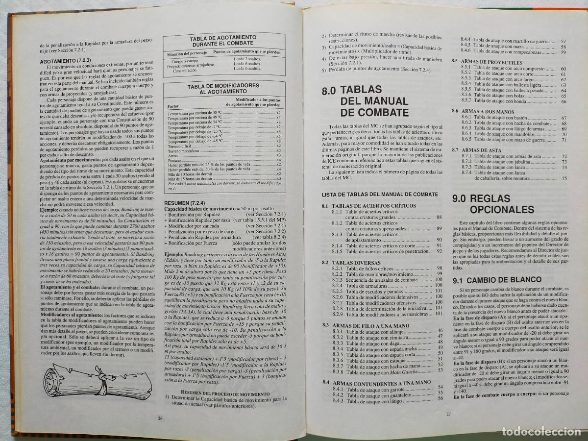 Juegos antiguos: ROLEMASTER. Manual de Combate. Ref. 3102 - JOC Internacional 1993 - Foto 6