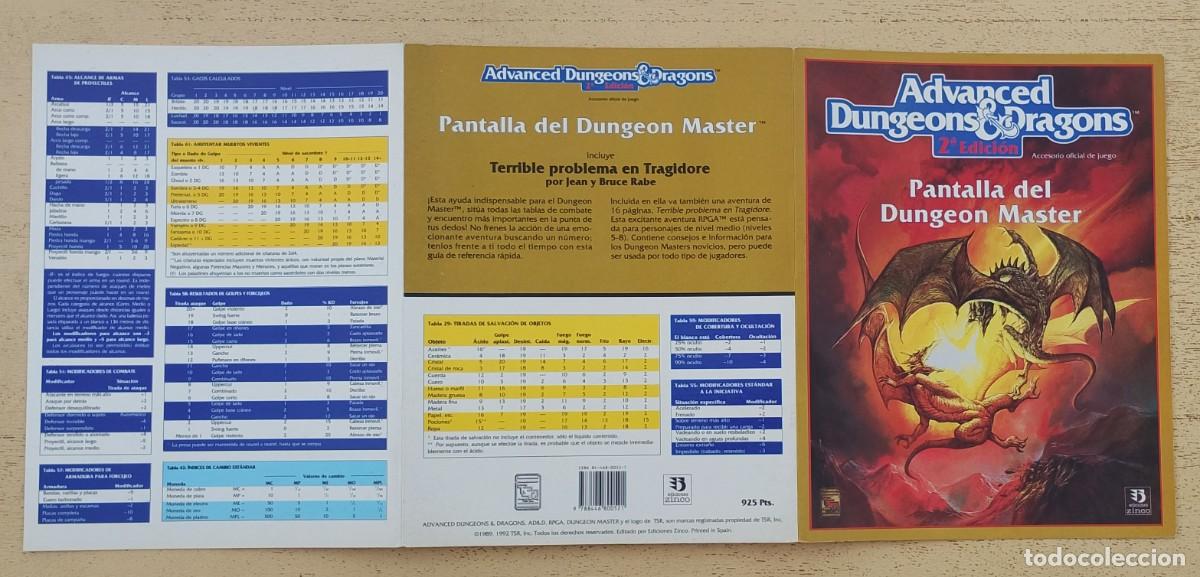 Juegos antiguos: Advanced Dungeons & Dragons Pantalla del Dungeon Master - Foto 3