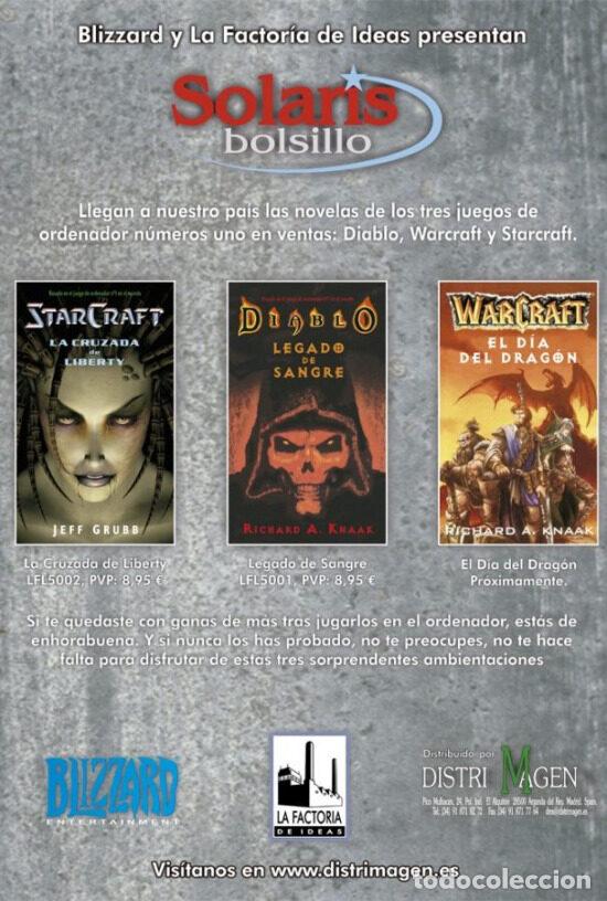 Juegos antiguos: POSTER SOLARIS BOLSILLO (DIABLO-WARCRAFT-STARCRAFT)