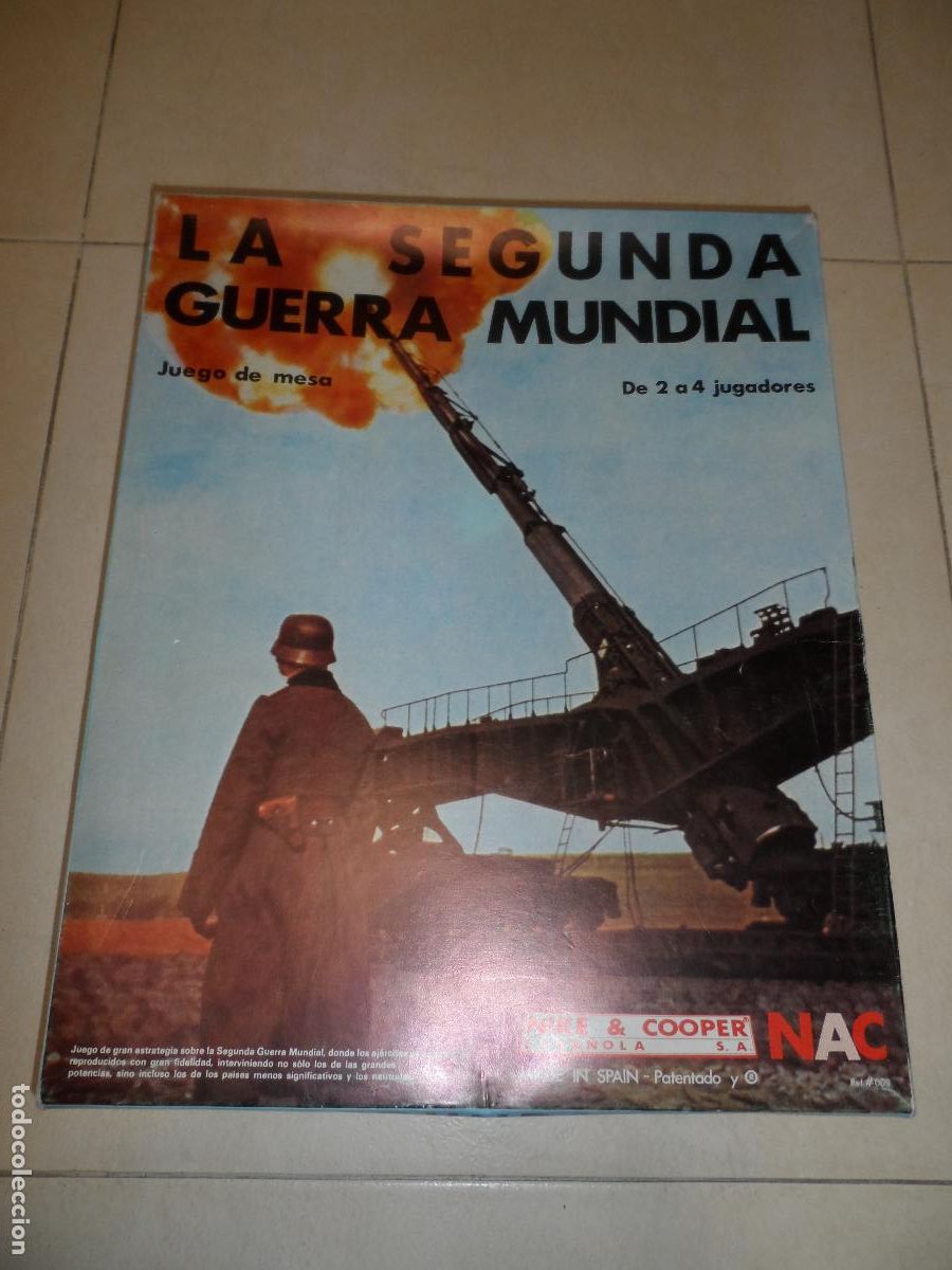 Juegos antiguos: JUEGO DE ESTRATEGIA NAC LA SEGUNDA GUERRA MUNDIAL SERIE WARGAMES A&Ntilde;OS 70