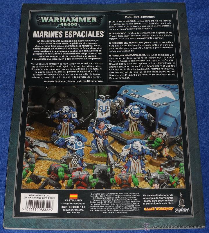 Juegos antiguos: Warhammer 40.000 - Codex Marines Espaciales (2004) - Foto 2