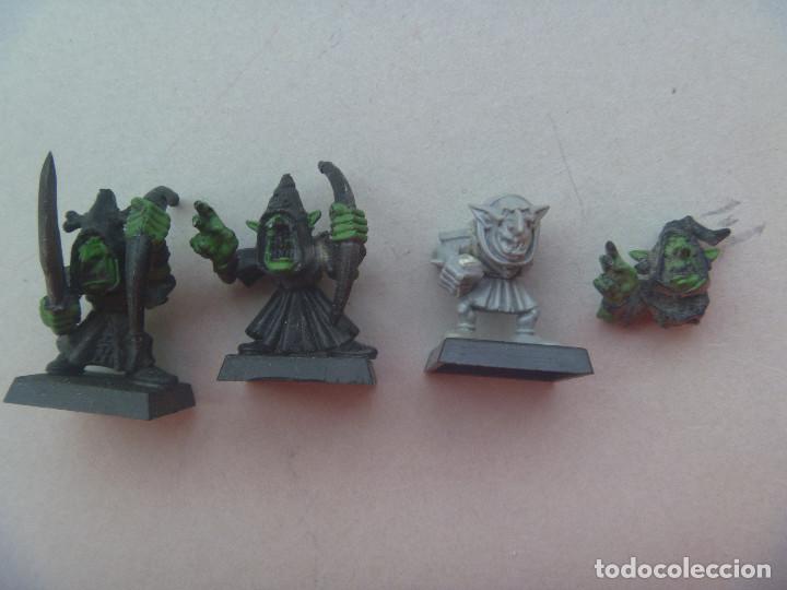 Juegos antiguos: LOTE DE 4 FIGURAS DE DUENDES MALOTES DE WARHAMMER - Foto 1