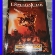 Juegos Antiguos: EL UNIVERSO DE LOS JUEGOS CATALOGO WARHAMMER GAMES WORKSHOP 18 PAGINAS. Lote 113573843