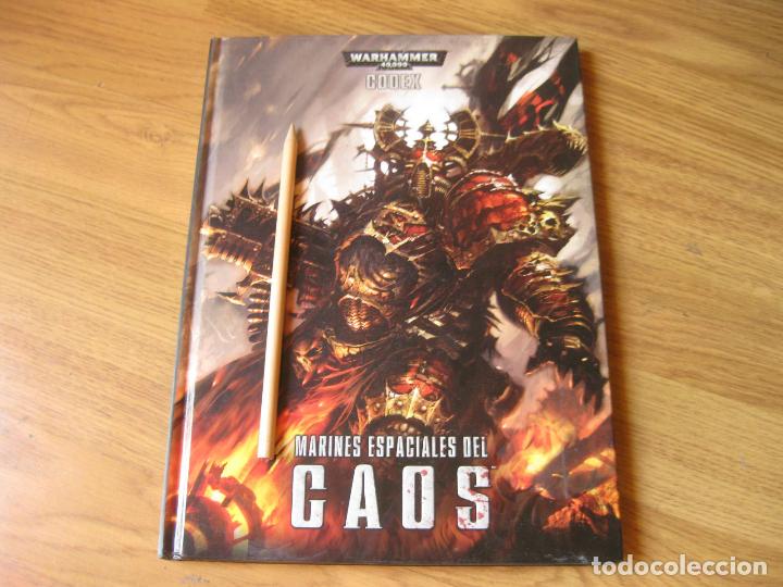Juegos antiguos: LIBRO DE WARHAMMER 40,000 - 40K - MARINES ESPACIALES DEL CAOS - EDITORIAL CODEX 2012 - Foto 1