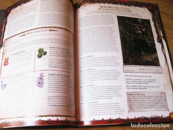 Juegos antiguos: LIBRO DE WARHAMMER 40,000 - 40K - MARINES ESPACIALES DEL CAOS - EDITORIAL CODEX 2012 - Foto 2