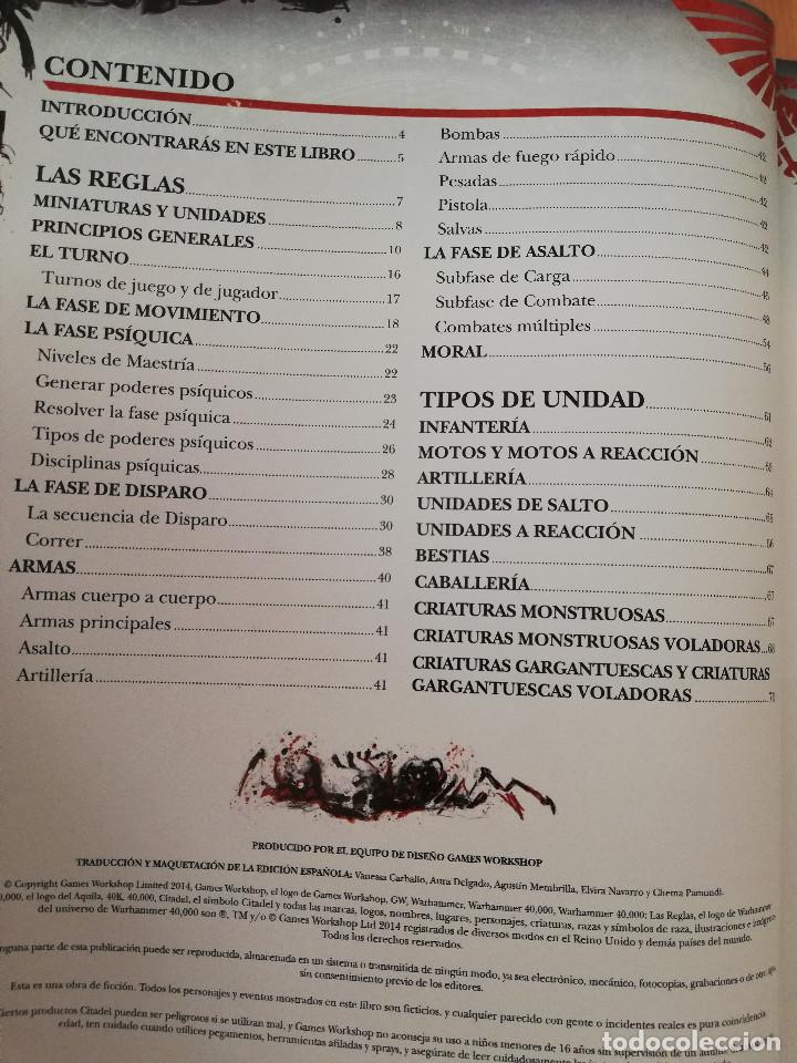 Juegos antiguos: LAS REGLAS (WARHAMMER 40000) - Foto 3