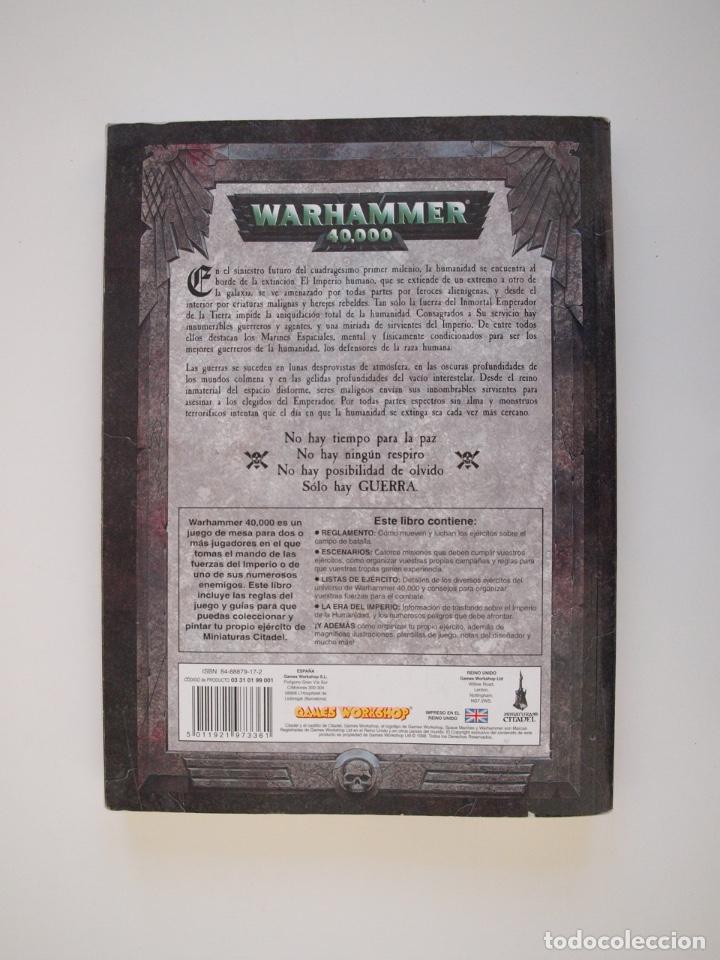 Juegos antiguos: WARHAMMER 40,000 - REGLAMENTO - GAMES WORKSHOP - MINIATURAS CITADEL - 1998 - Foto 12
