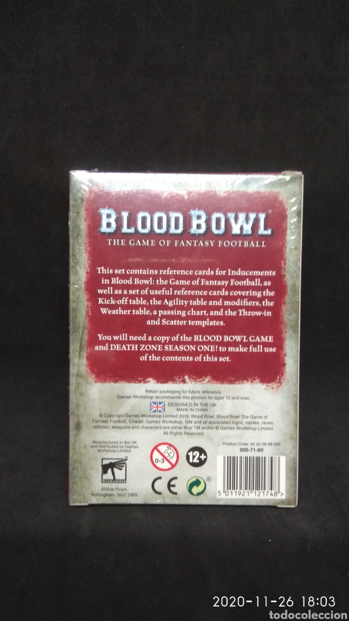 Juegos antiguos: Match Inducements, Blood Bowl - Foto 2
