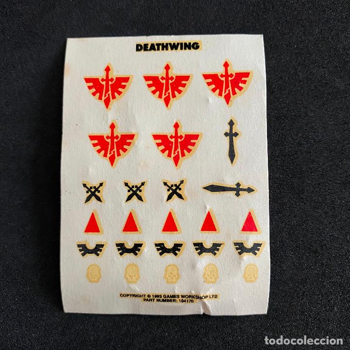 Foglio Transfer Dark Angels - Calcomanie Per Warhammer 40k - Games Workshop