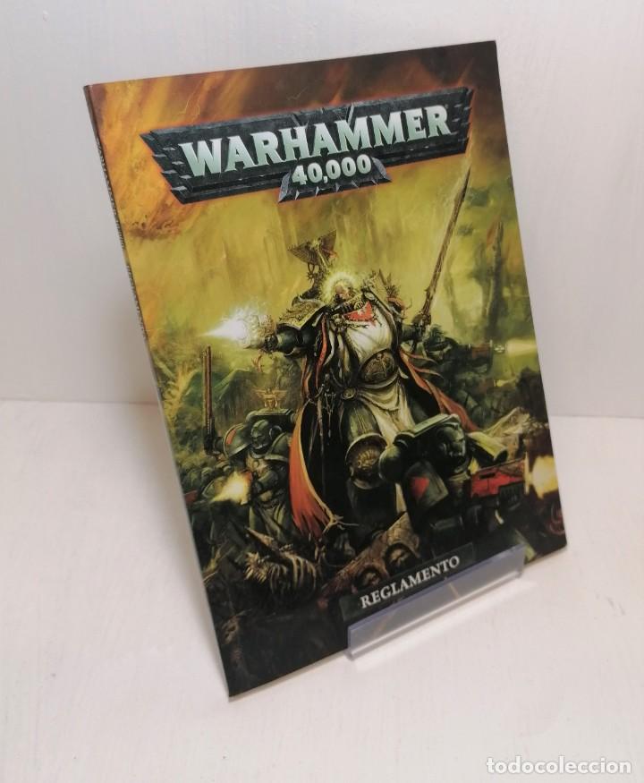 Juegos antiguos: Libro reglamento warhammer 40000 edit. games workshop - Foto 1