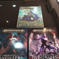 Juegos Antiguos: LOTE WARHAMMER AGE OF SIGMAR: LUMINETH REALM-LORDS, DAUGHTERS OF KHAINE, HEDONITES OF SLAANESH