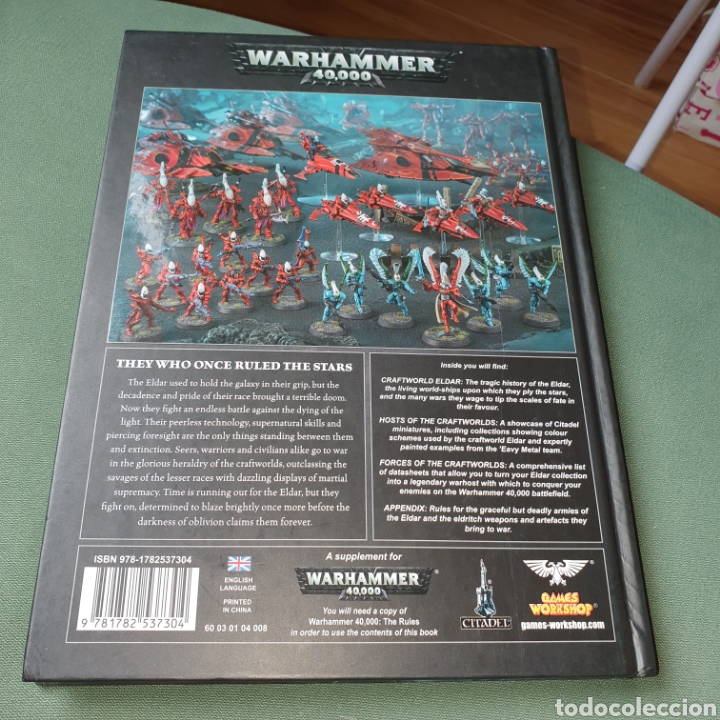 Juegos antiguos: Libro tapa dura warhammer 40000 codex eldar craftworlds - Foto 2