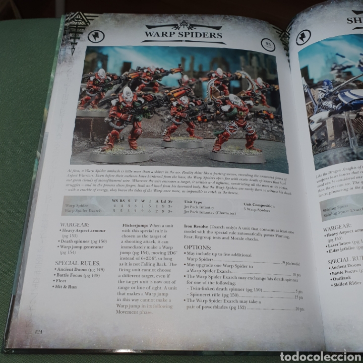 Juegos antiguos: Libro tapa dura warhammer 40000 codex eldar craftworlds - Foto 3