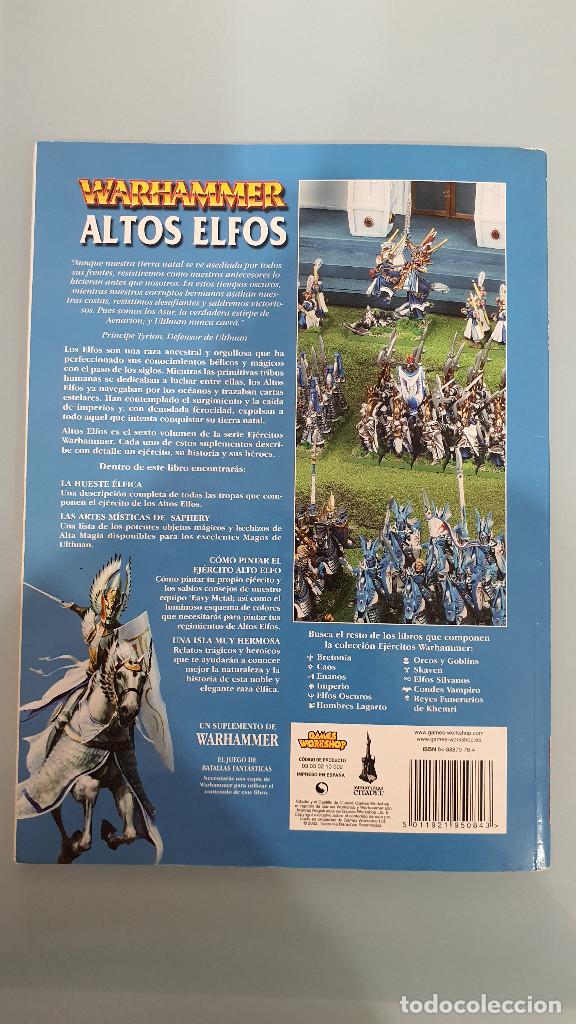 Juegos antiguos: Libro de Ej&eacute;rcito de Altos Elfos - Warhammer Sexta Edici&oacute;n - Foto 2