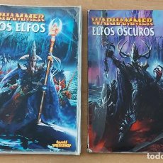 Juegos Antiguos: 2 LIBROS GUIAS WARHAMMER ALTOS ELFOS ELFOS OSCUROS. Lote 366576056