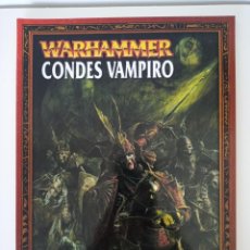 Juegos Antiguos: CONDES VAMPIRO WARHAMMER LIBRO CODEX. Lote 335829608