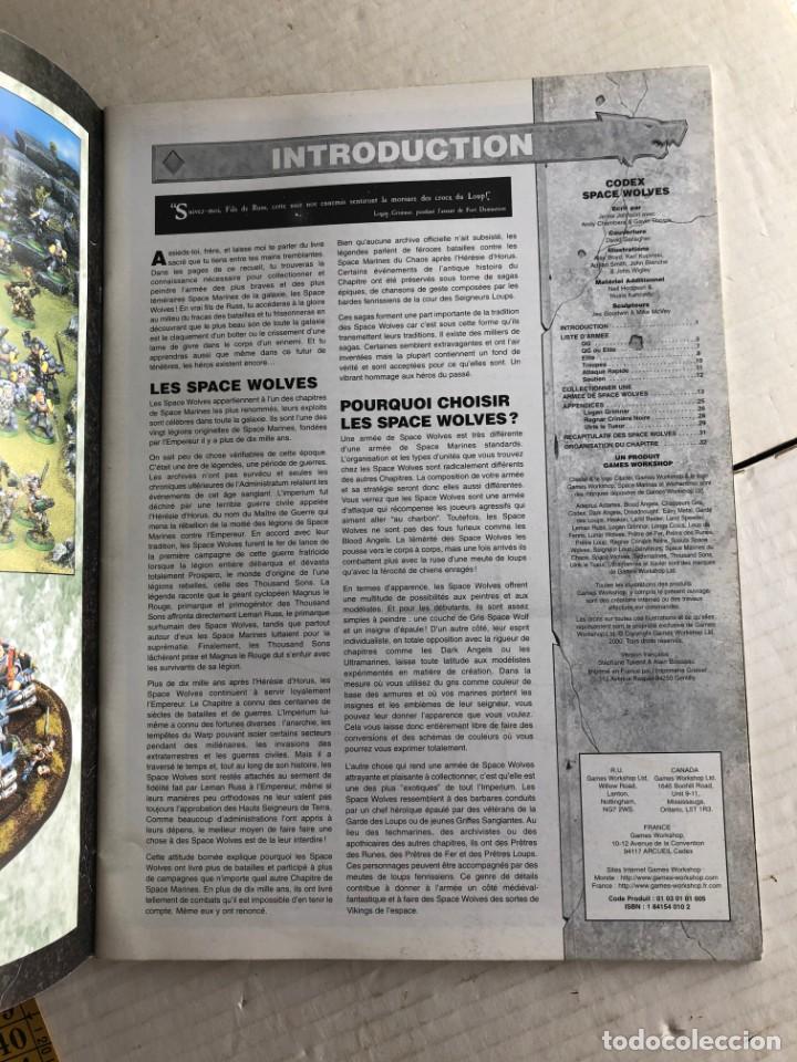 Juegos antiguos: WARHAMMER 40000 CODEX SPACE WOLVES - KREATEN - Foto 3