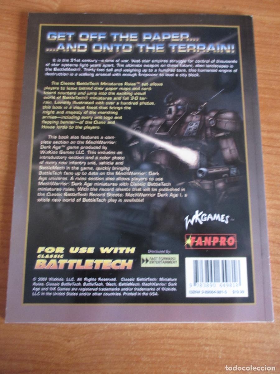 Juegos antiguos: CLASIC BATTLETECH MINIATURES RULES ( EN INGLES ) , WARHAMMER - Foto 2