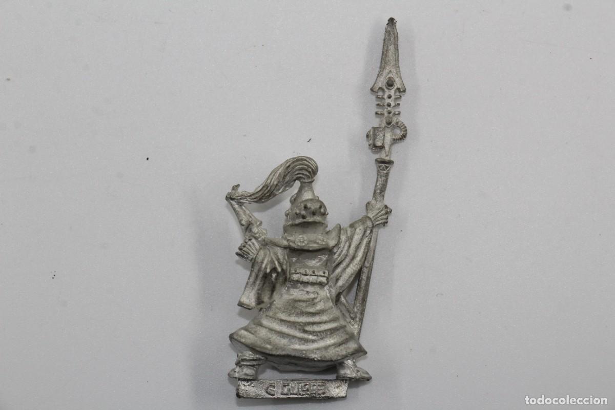 Juegos antiguos: WORKSHOP WARHAMMER 40K ELDAR WARLOCK SINGING SPEAR 1990 METAL - Foto 2