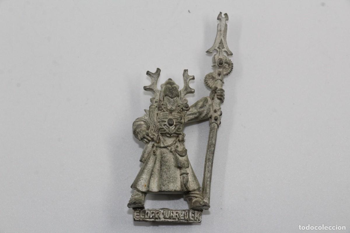 Juegos antiguos: WORKSHOP WARHAMMER 40K ELDAR WARLOCK SPEAR 1990 METAL - Foto 1