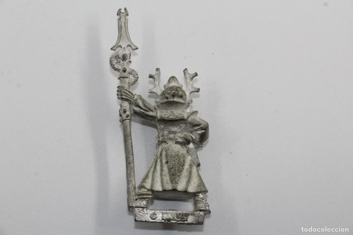 Juegos antiguos: WORKSHOP WARHAMMER 40K ELDAR WARLOCK SPEAR 1990 METAL - Foto 2