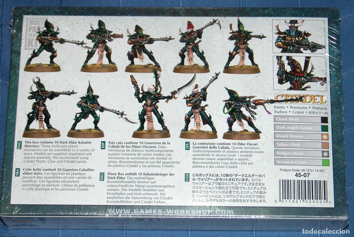Juegos antiguos: WARHAMMER DARK ELDAR KABALITE WARRIORS. REF. 4507. - Foto 2