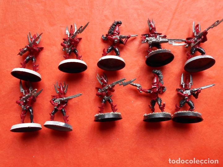 Juegos antiguos: 10 FIGURAS WARHAMMER 40000 ELDARS OSCUROS - Foto 1