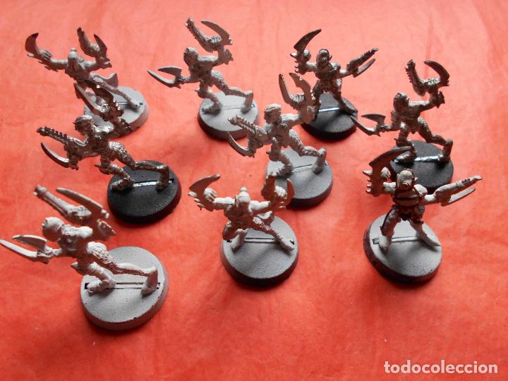 Juegos antiguos: 9 FIGURAS DE PLOMO WARHAMMER 40000 ELDARS OSCUROS - Foto 2
