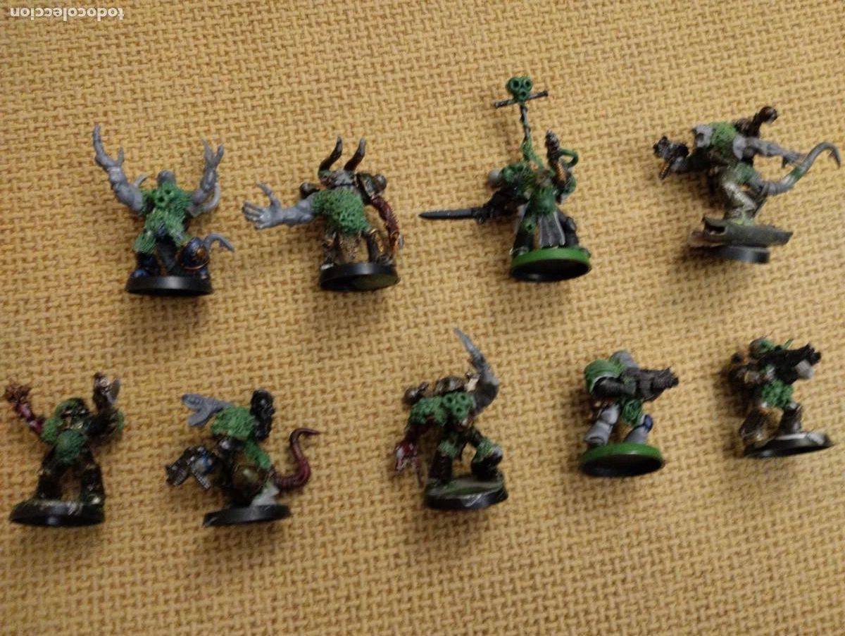 Juegos antiguos: Lote de Figuras Warhammer Pl&aacute;stico - Foto 1