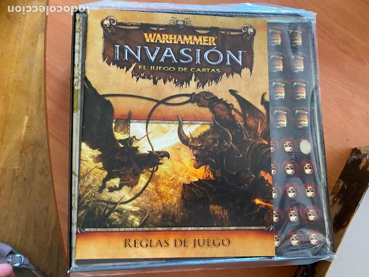 Juegos antiguos: WARHAMMER INVASION COMPLETO (J-9) - Foto 2
