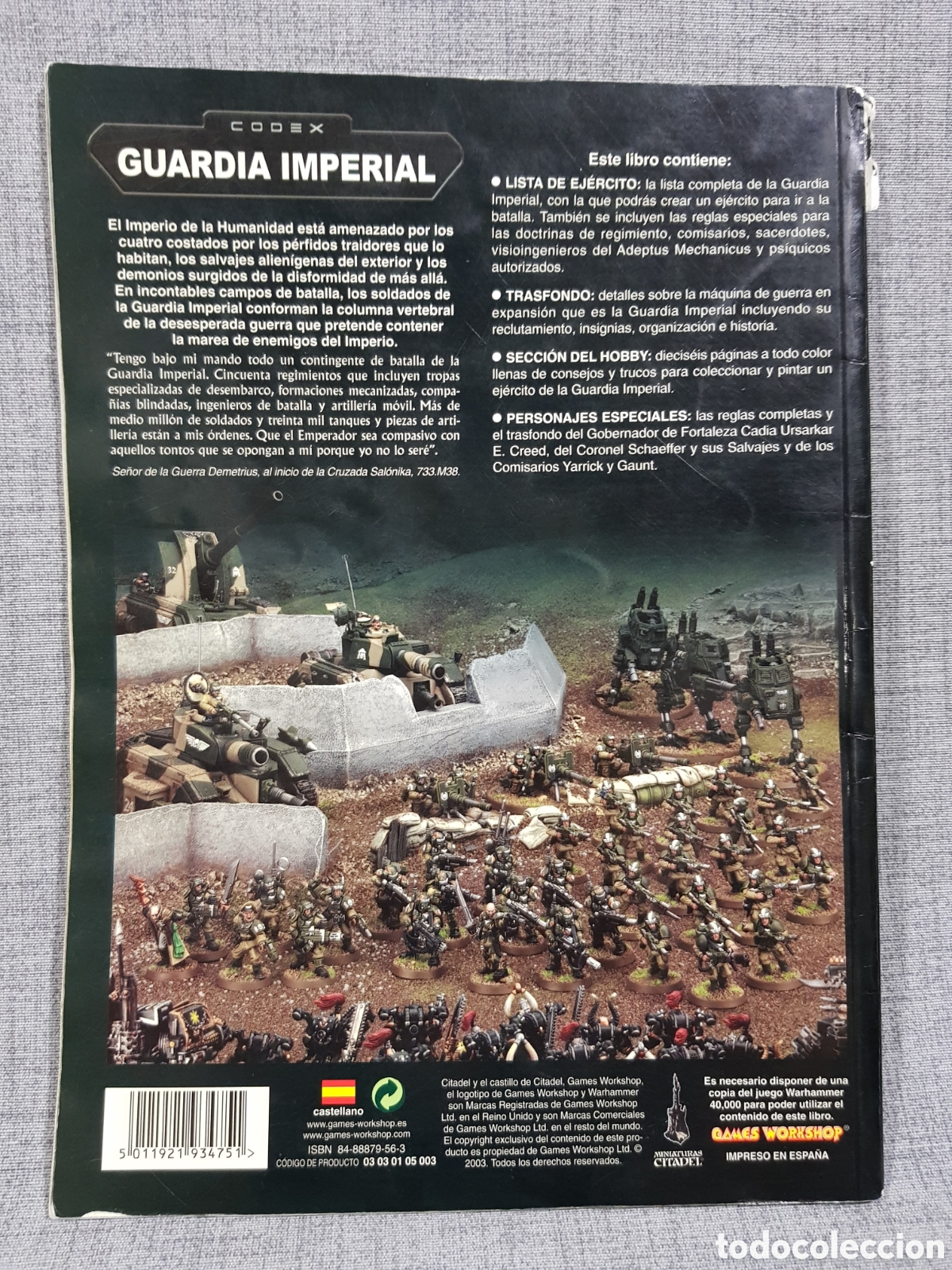 Juegos antiguos: WARHAMMER 40.000 CODEX GUARDIA IMPERIAL - Foto 2