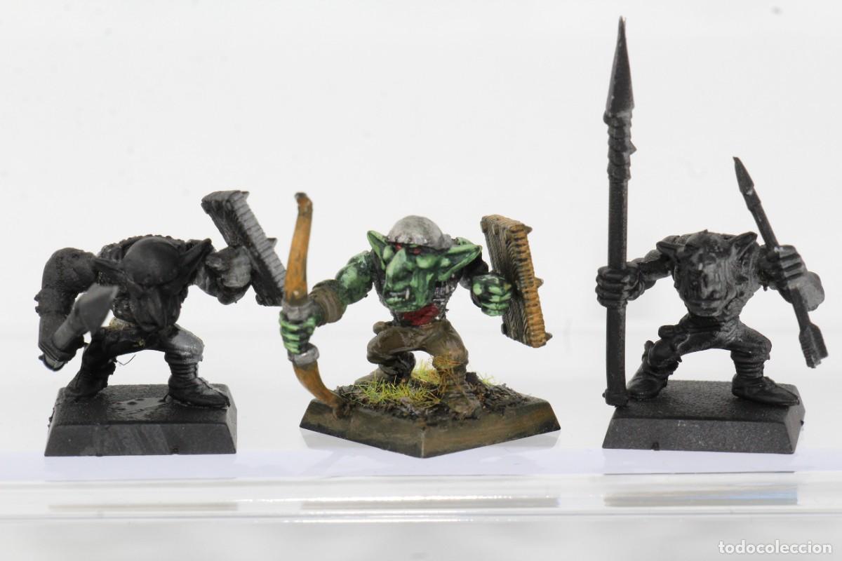 Juegos antiguos: WORKSHOP WARHAMMER GOBLINS SPEARMAN 6 MINIATURAS PLASTICO - Foto 2