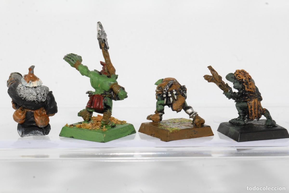 Juegos antiguos: WORKSHOP WARHAMMER GOBLINS TROLLS 4 MINIATURAS METAL - Foto 2